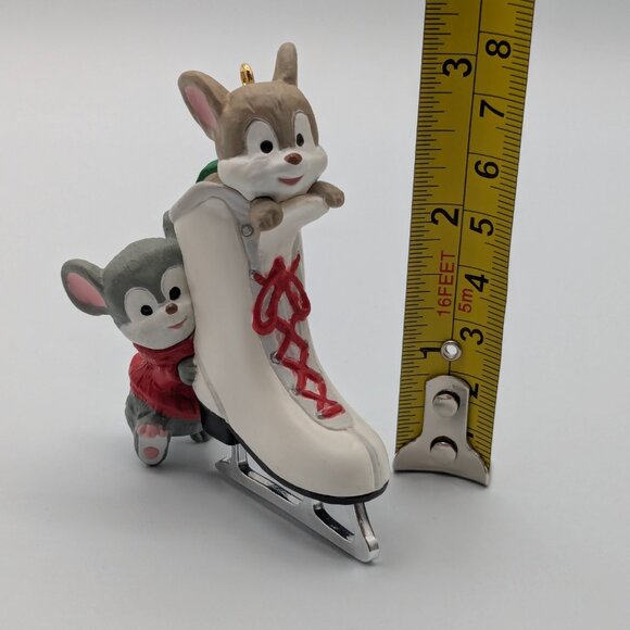 Hallmark Keepsake Friendly Push 1994, Vintage Ice Skating Christmas Ornament - Picture 10 of 11